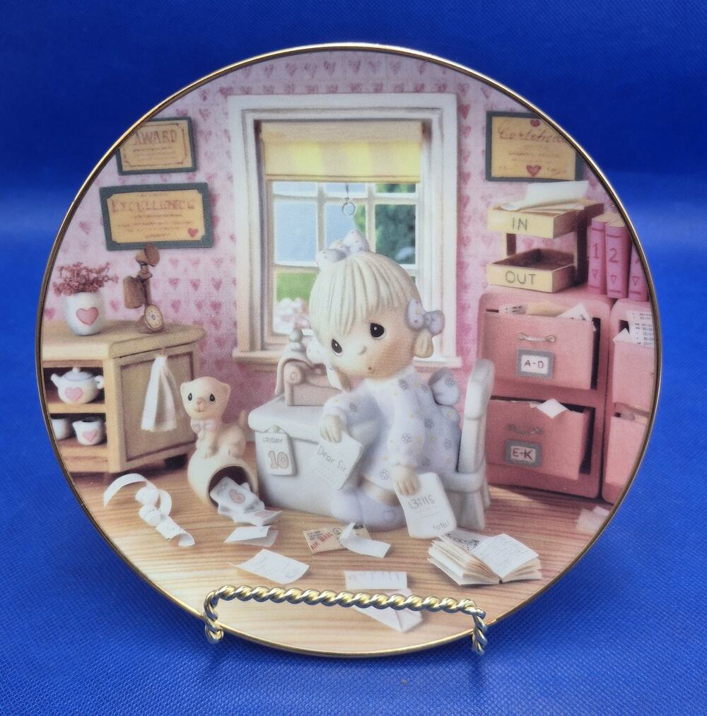 Precious Moments Sam Butcher Praise the Lord Anyhow Collector Plate COA Hamilton